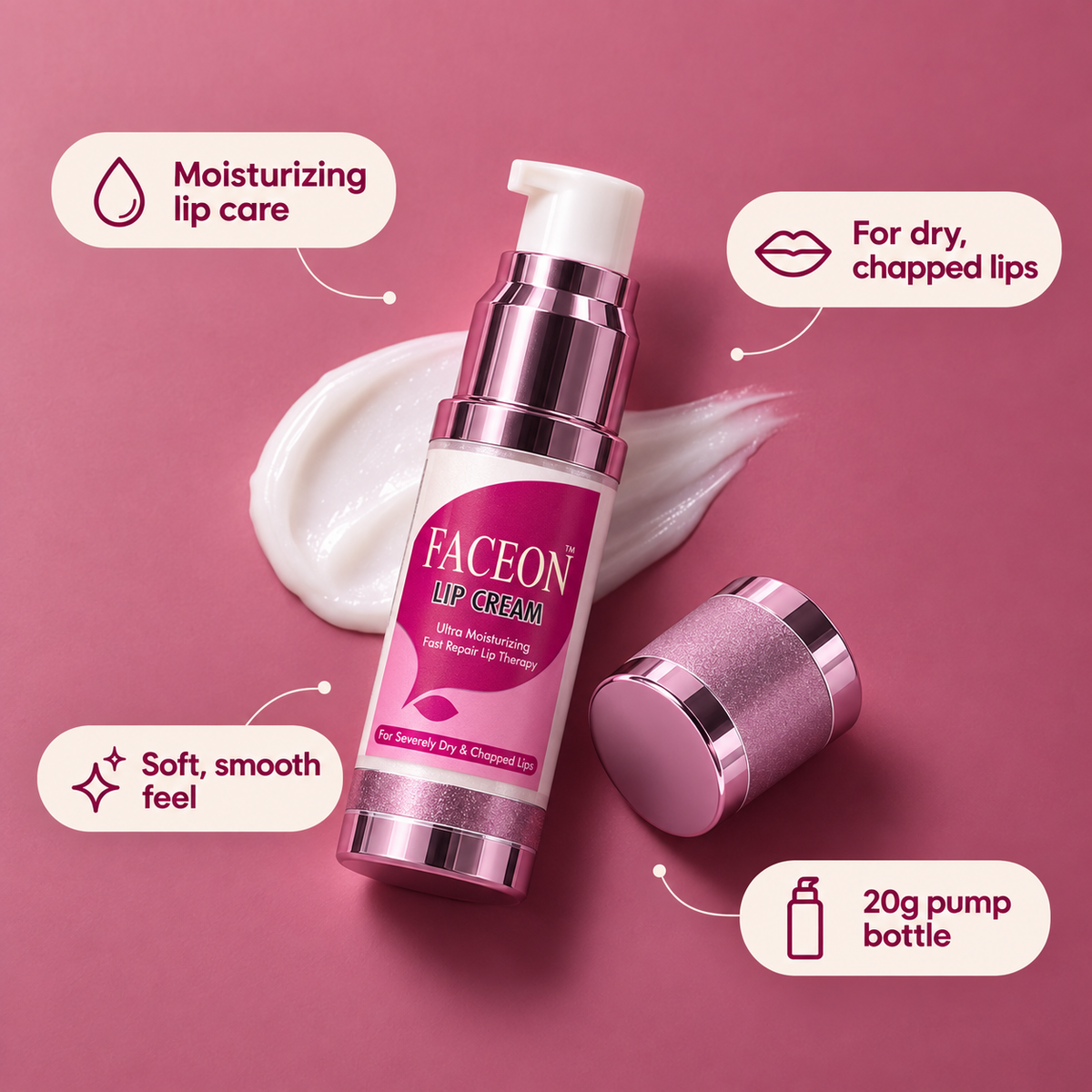 FACEON™ Moisturizing Lip Cream – 20g