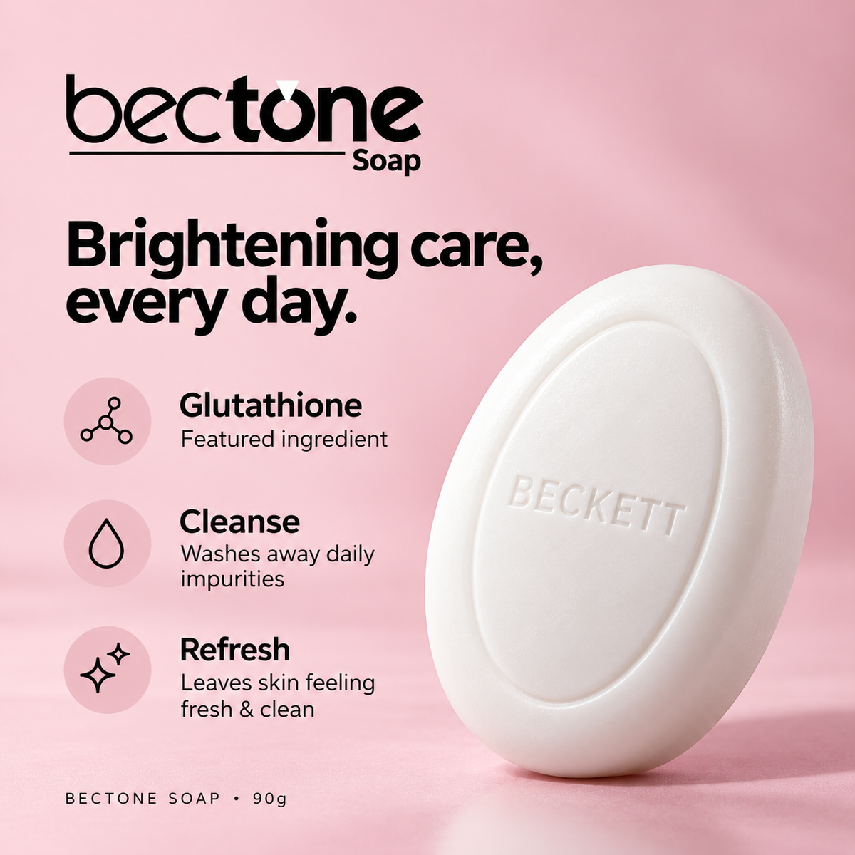 Bectone™ Lightening & Brightening Soap – 90g