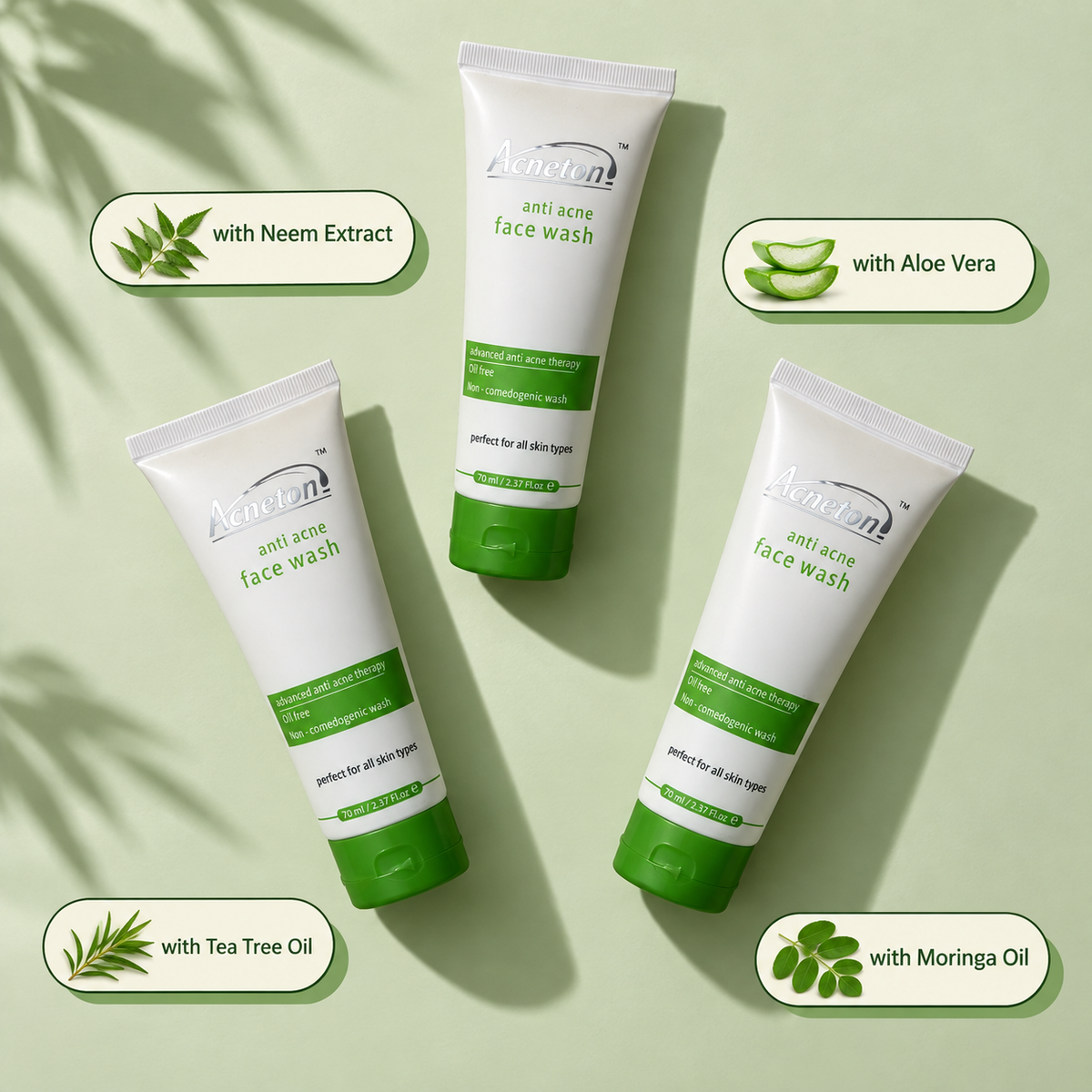 Acneton™ Anti Acne Face Wash – 70ml