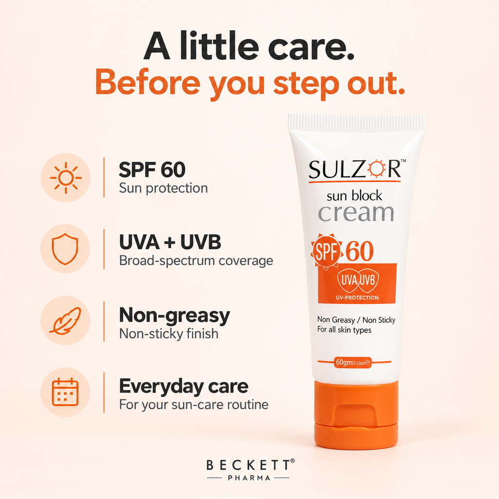 SULZOR Sun Block Cream Spf60 60gm